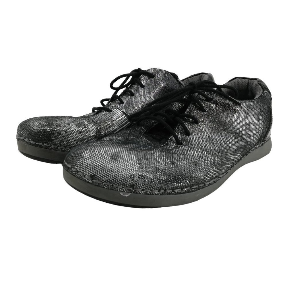Alegria Essence Elegance Floral Metallic Tennis Shoes Size 41 10.5-11 Comfort